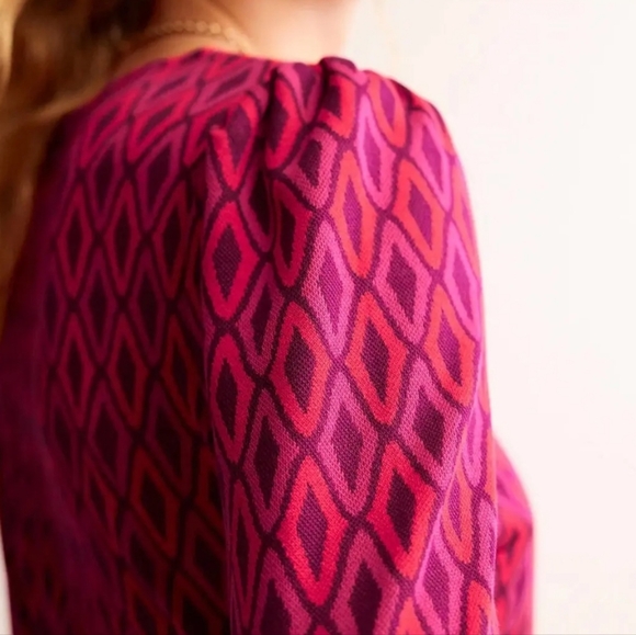 Jaquard A-line Short Dress - Picture 4 of 8